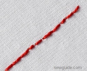 hand embroidery stitches - back stitch back stitch