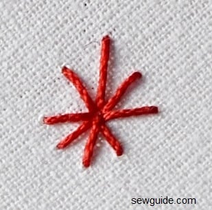 hand embroidery stitches - eyelet stitch eyelet hand embroidery stitch