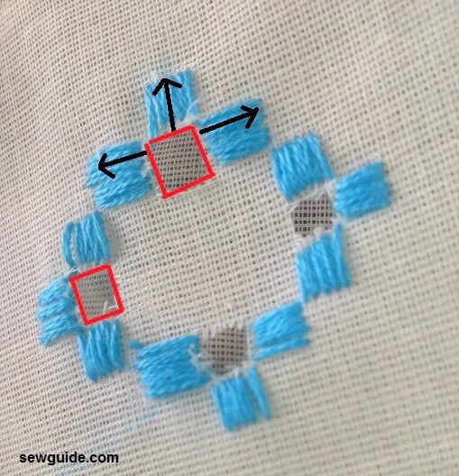 Hardanger embroidery