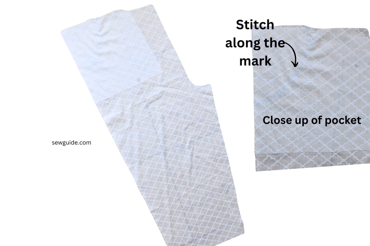 stitch the pocket