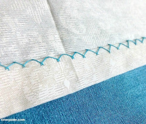 herringbone stitch used for hemming by hand