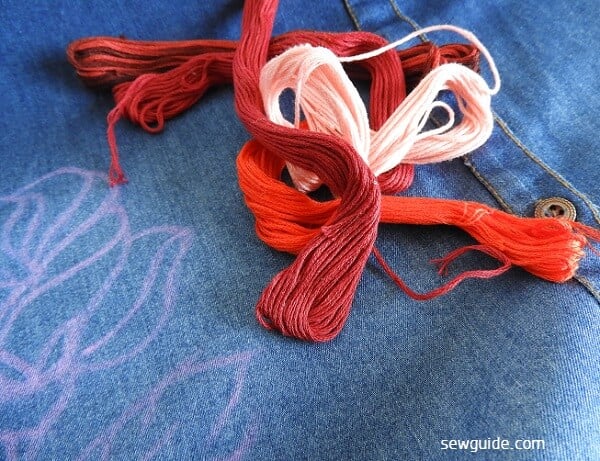 threads for embroidering