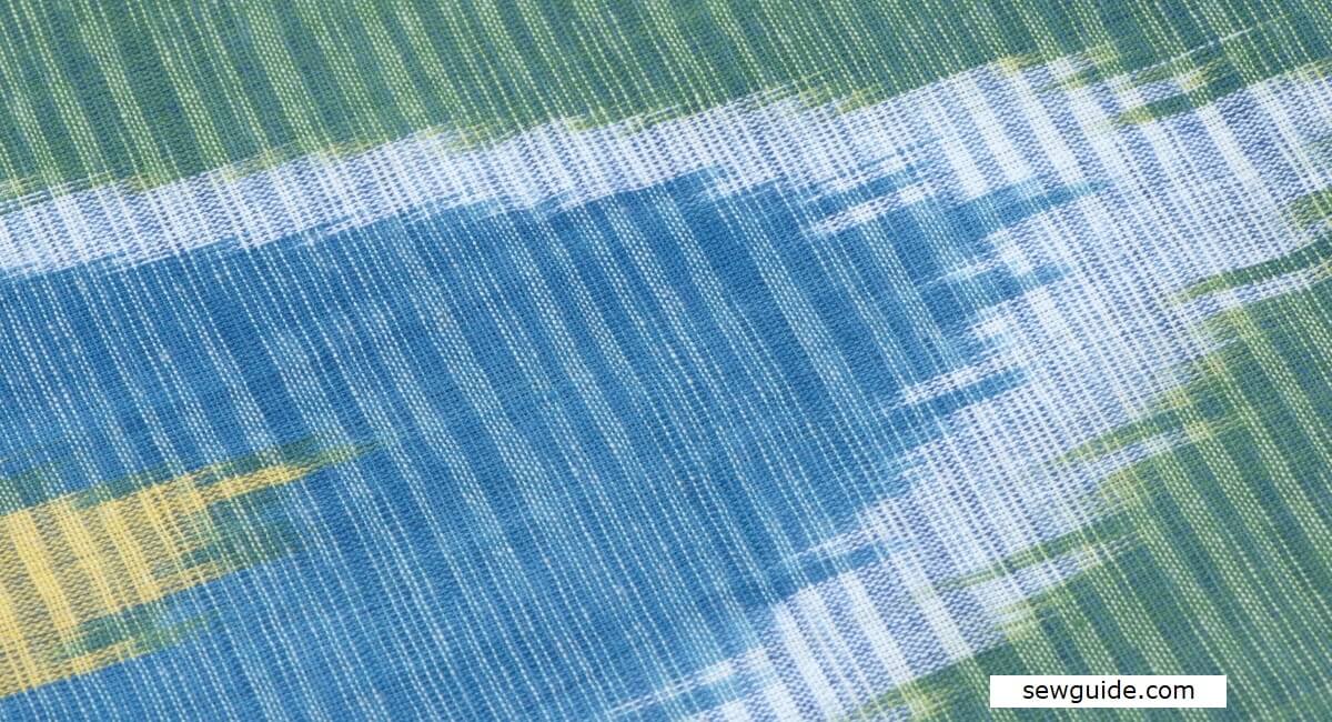 ikat pattern on ikat fabric.