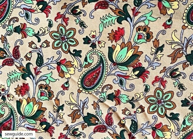 all over flower designs on textiles