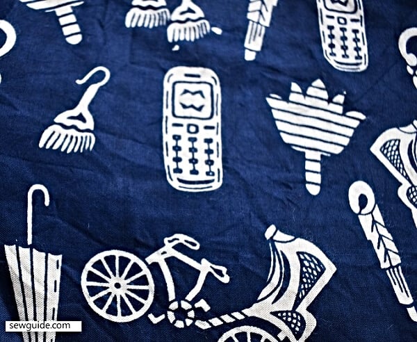 miscellaneous objects as motifs in textiles