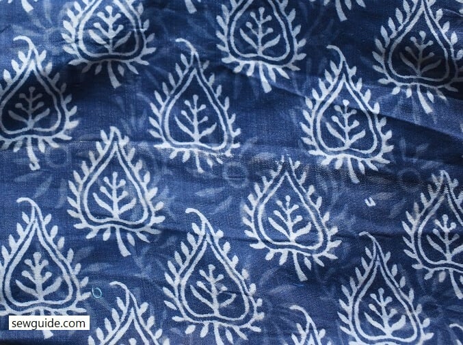 peepal leaves as motifs on fabrics
