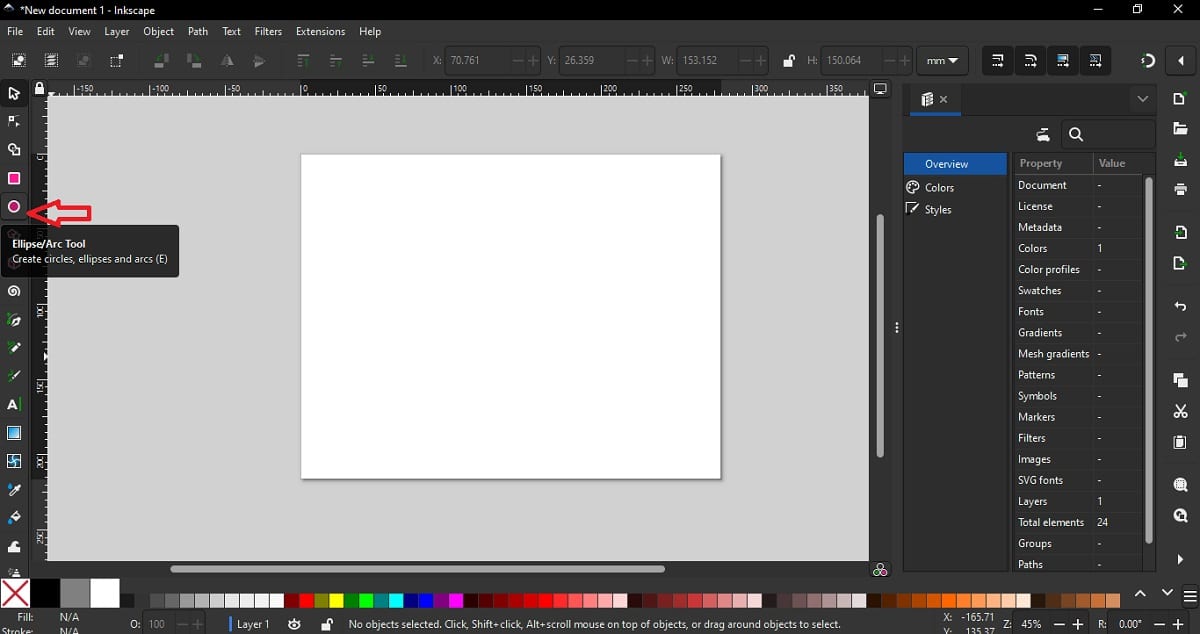 make shapes on the design