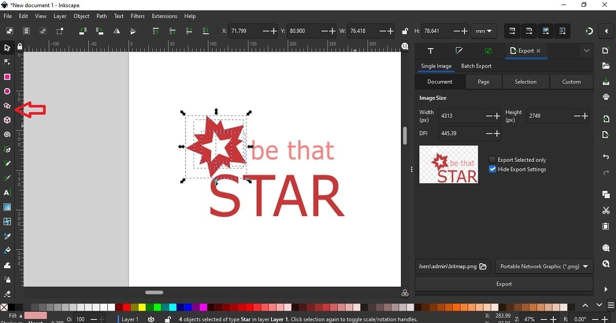 add star elements