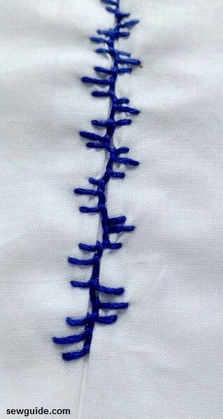 insertion stitches -linen seam
