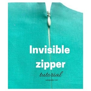 sew invisible zipper