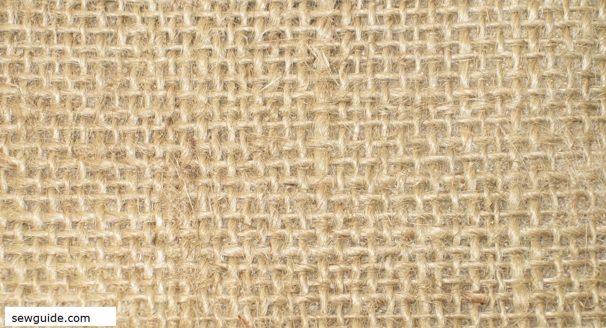 Jute is an example of a plain weave fabric.