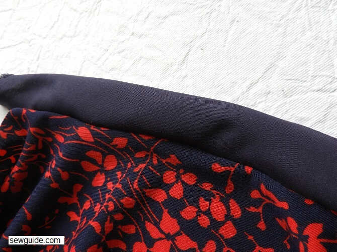 turn bias tape to the back