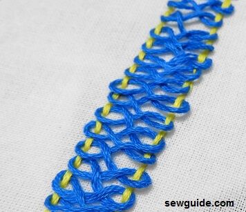 ladder herringbone stitch