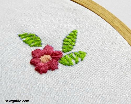 leaf embroidery