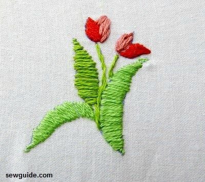 leaf embroidery designs