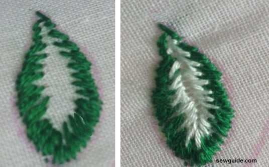 long and short stitches tutorial