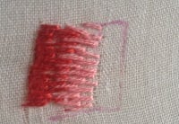 fill the rest of the design with long and short stitch