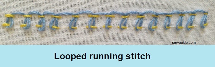 looped running stitch