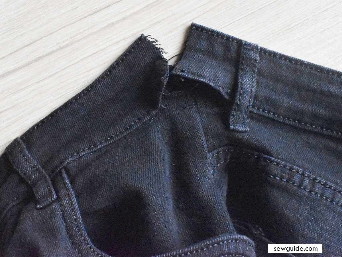 alter loose jeans