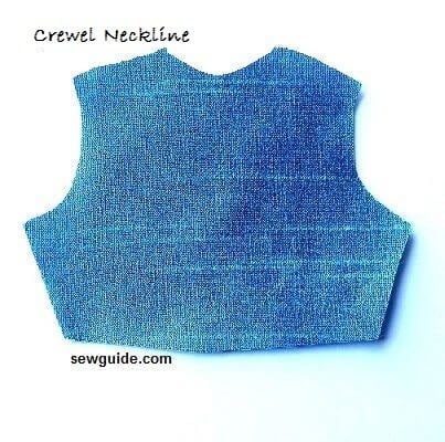 Crewel neckline