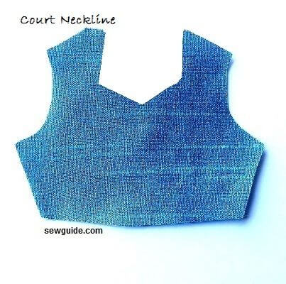 horse shoe neckline Court neckline