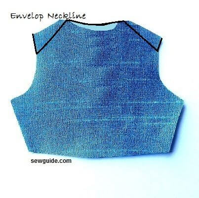 envelop neckline - catalogue of neckline designs