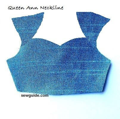 queen anne neck shapes for dresses