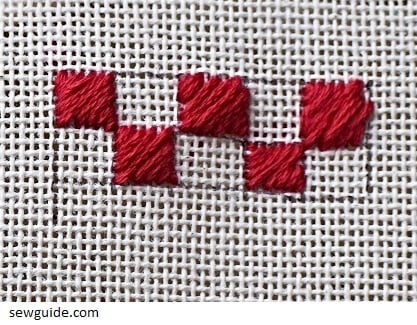 needle point stitch list -mosaic stitch