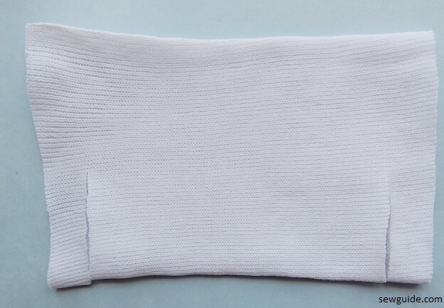 cut the sides a little as in the picture to make the ear holders