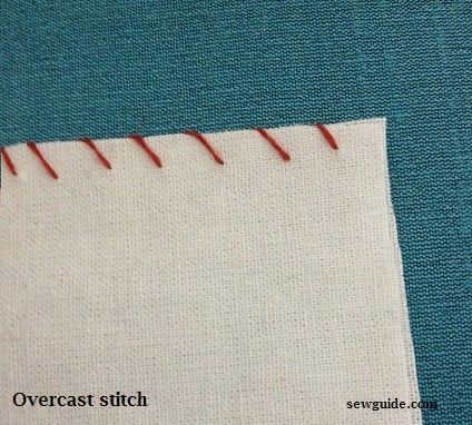 how to sew overcast stitch