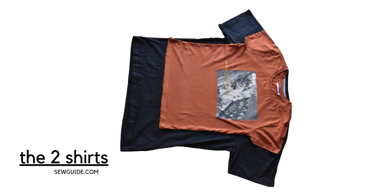 The 2 tshirts for the reshaping.