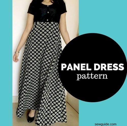panel dresspattern1 panel dress sewing pattern