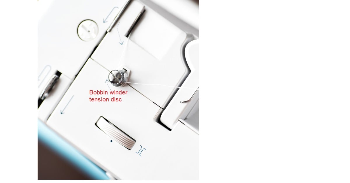 bobbin winder tension disc