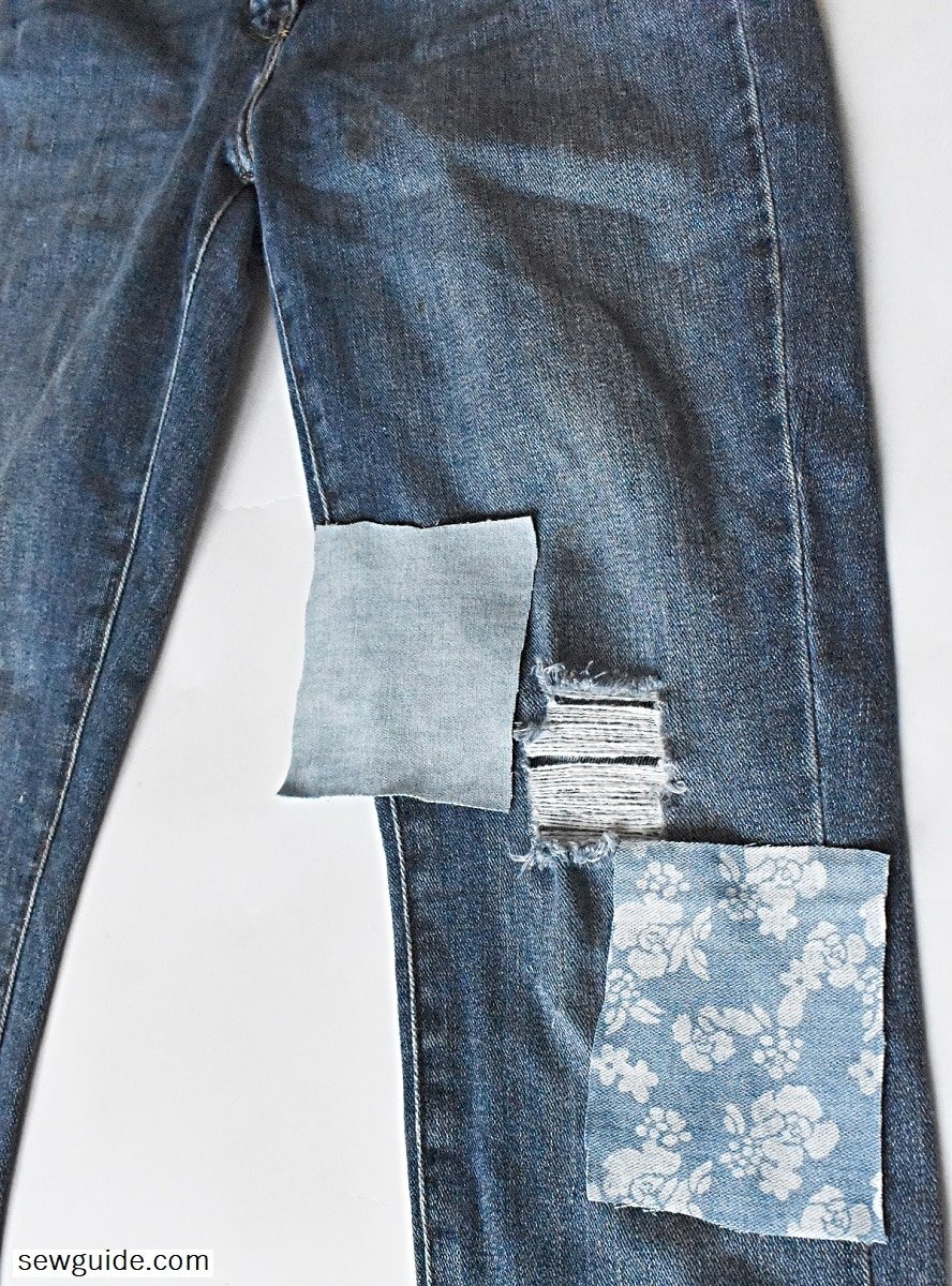 patchwork jeans