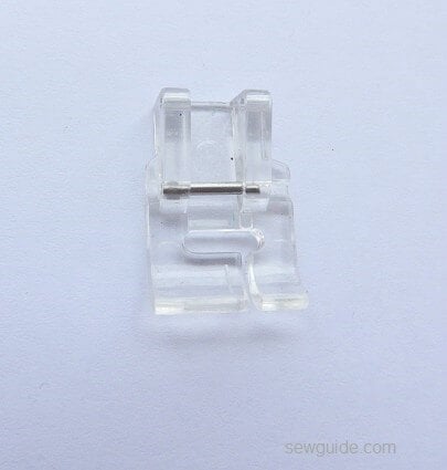 clear satin stitch presser foot for zig zag stitch