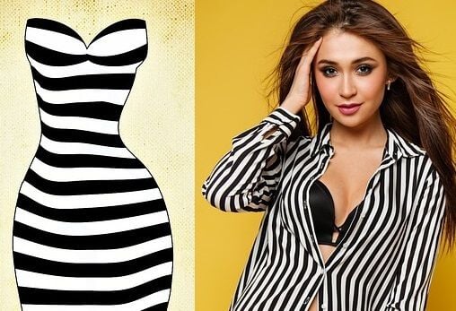 striped prints on clothes -horizontal stripes and vertical stripes