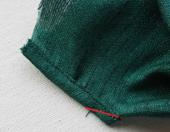 sew the binding across 