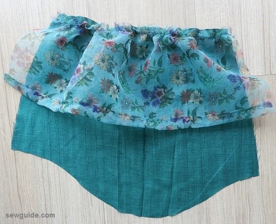 join the puff fabric to the sleeve hem