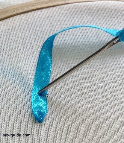 ribbon embroidery stitch