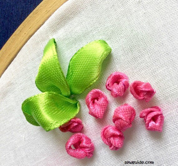 ribbon embroidery rose tutorial