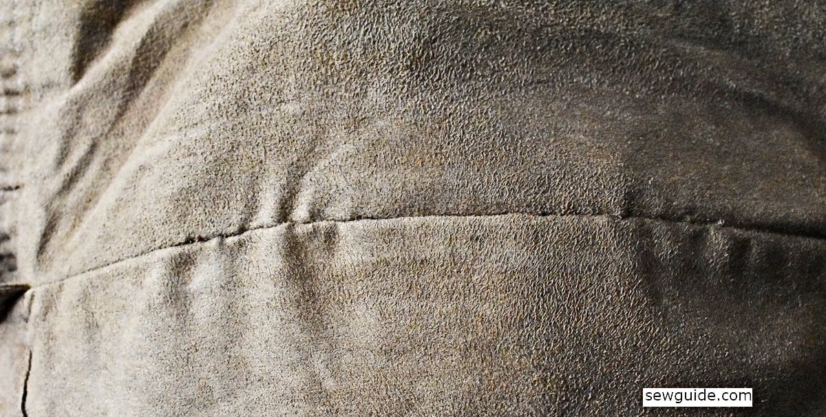 repaired ripped seams.