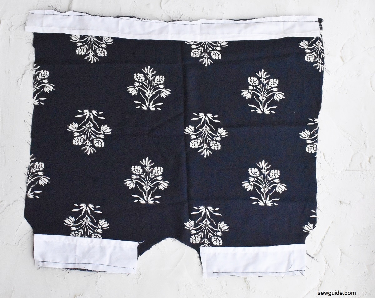 sew the binding strips