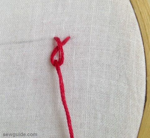 rosette chain stitch