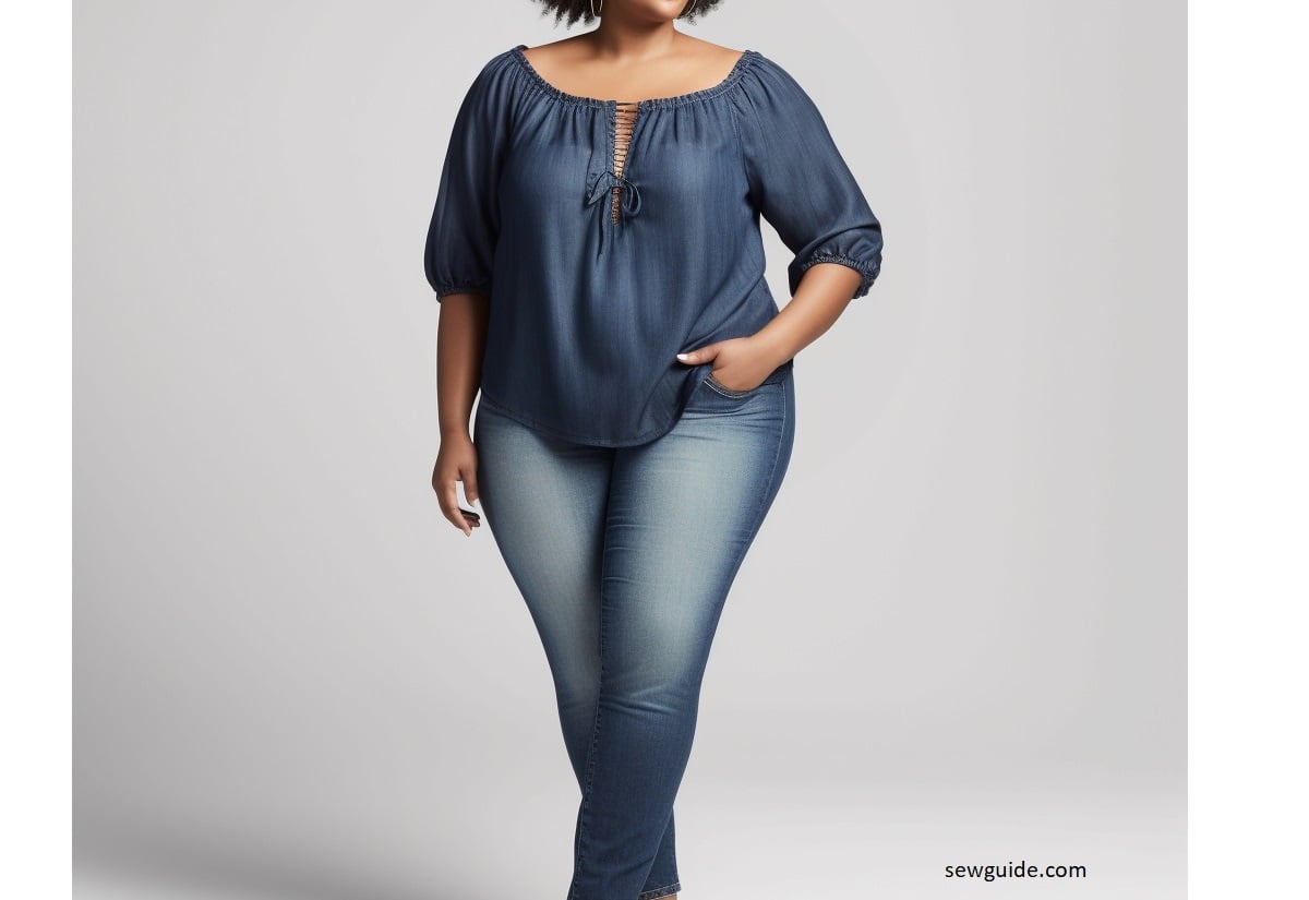 round neckline style with an opening