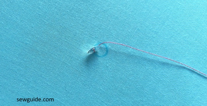 sequins stitched to the fabric