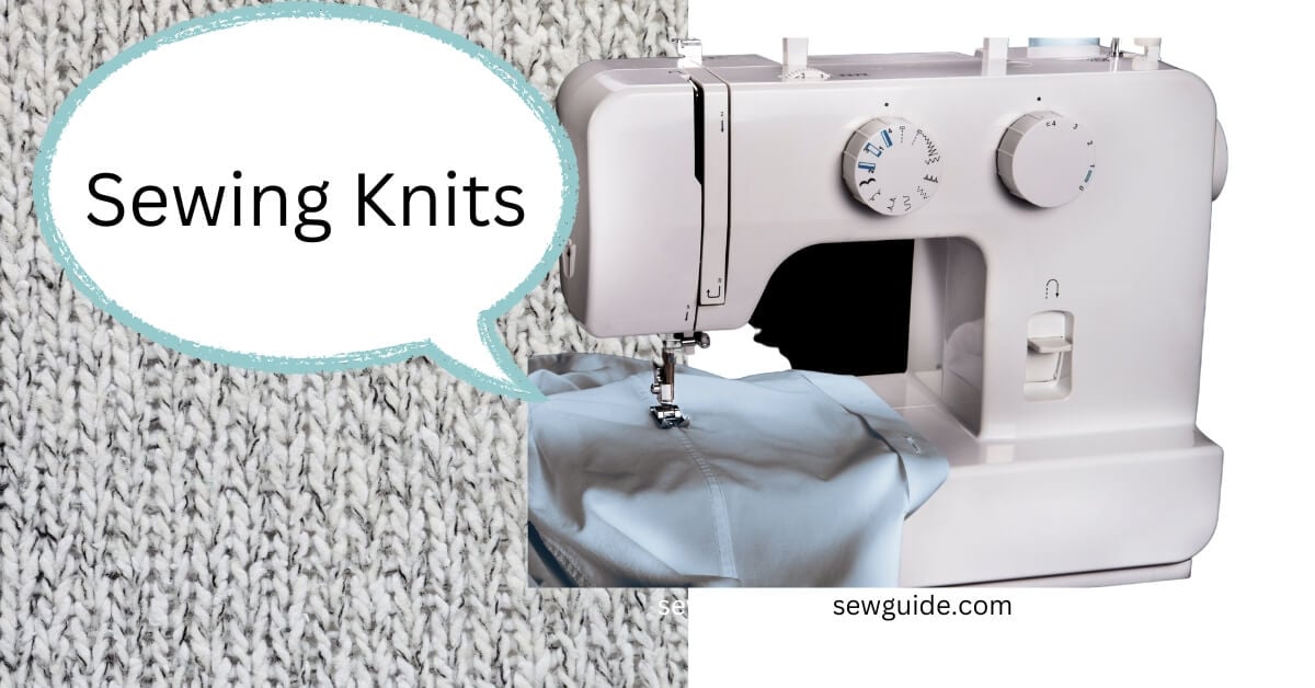 Knit fabric and an ordinary home sewing machine