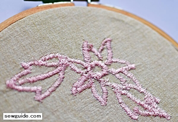 design outlines with satin stitch