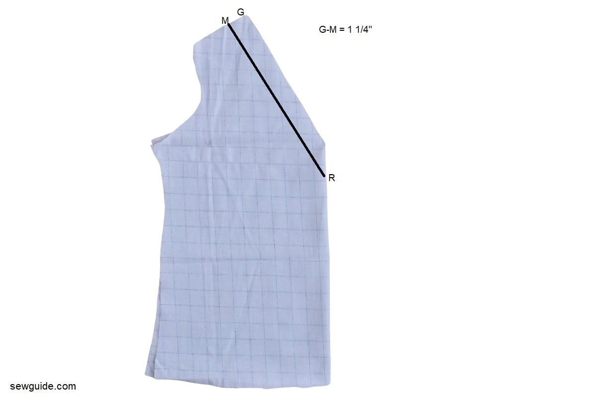 shell top bodice cutting