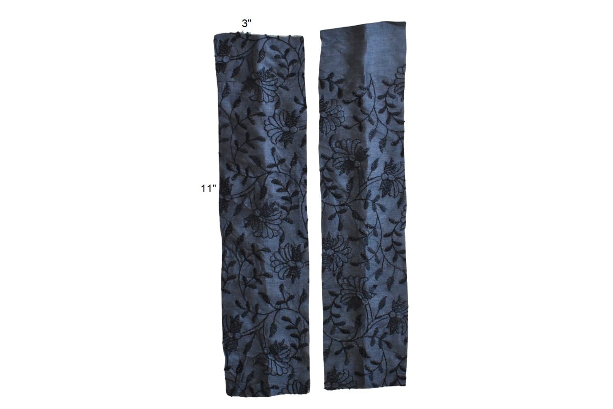 placket pieces for the v neck