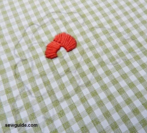 fill the design with satin stitches